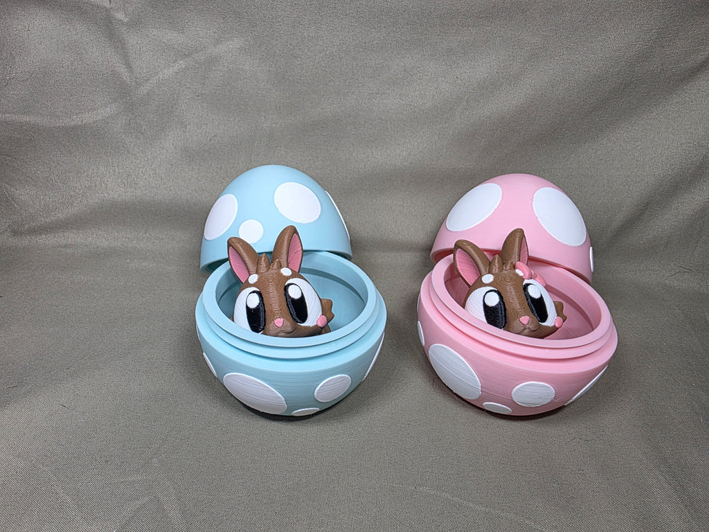 Easter Bunny 3D printed Egg Toy