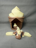 3d Printed Cream Ice Cream Cone Dragon