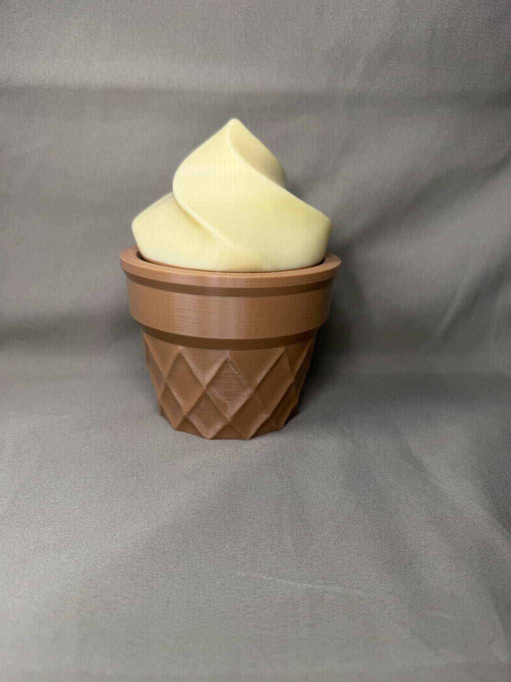 3d Printed Cream Ice Cream Cone Dragon