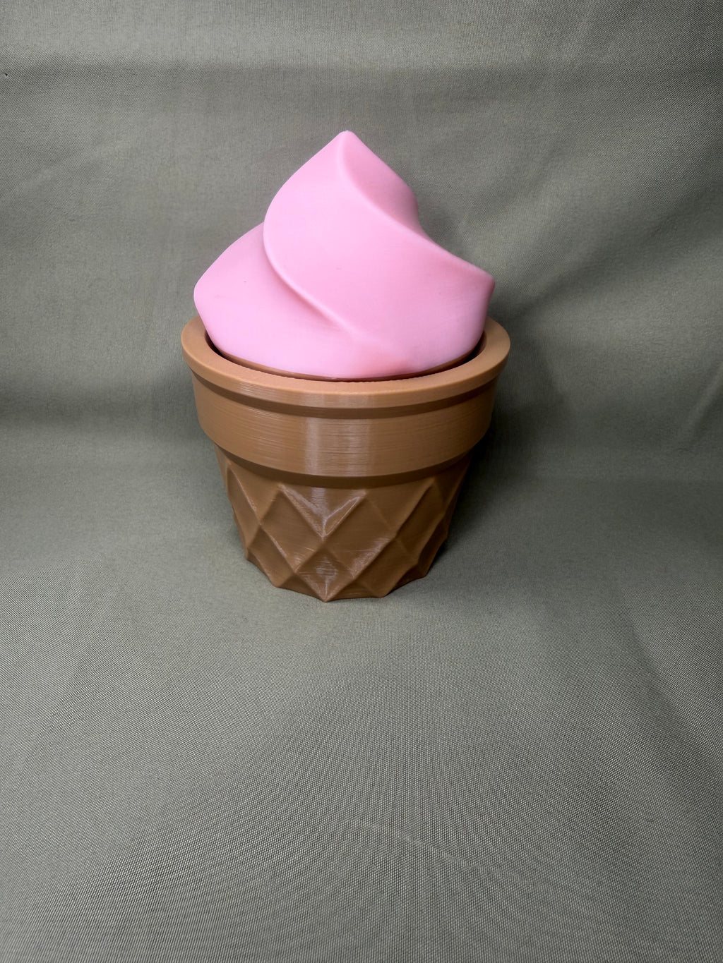 3d Printed Pink Ice Cream Cone Dragon