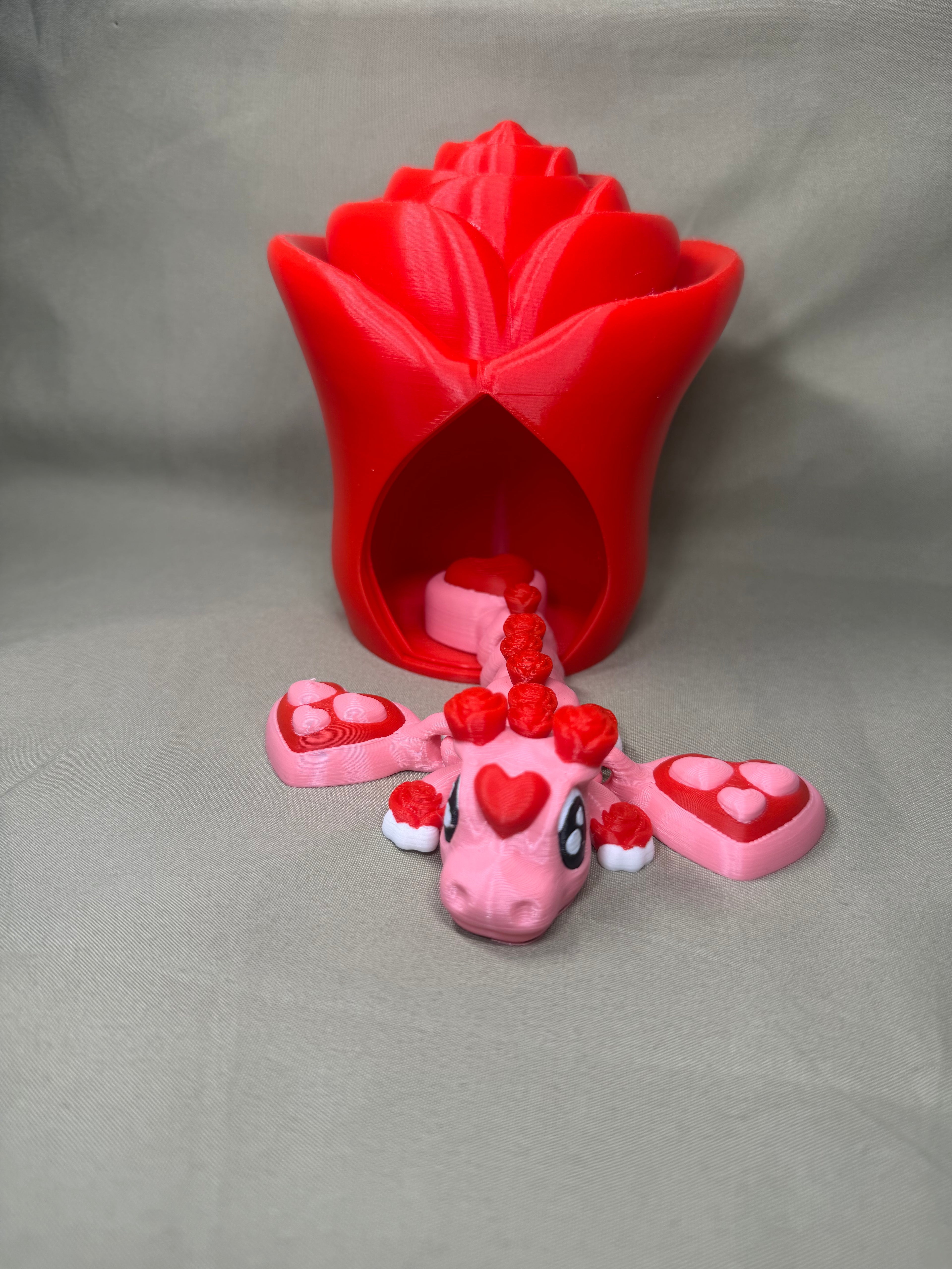 3D Printed Rose Dragon