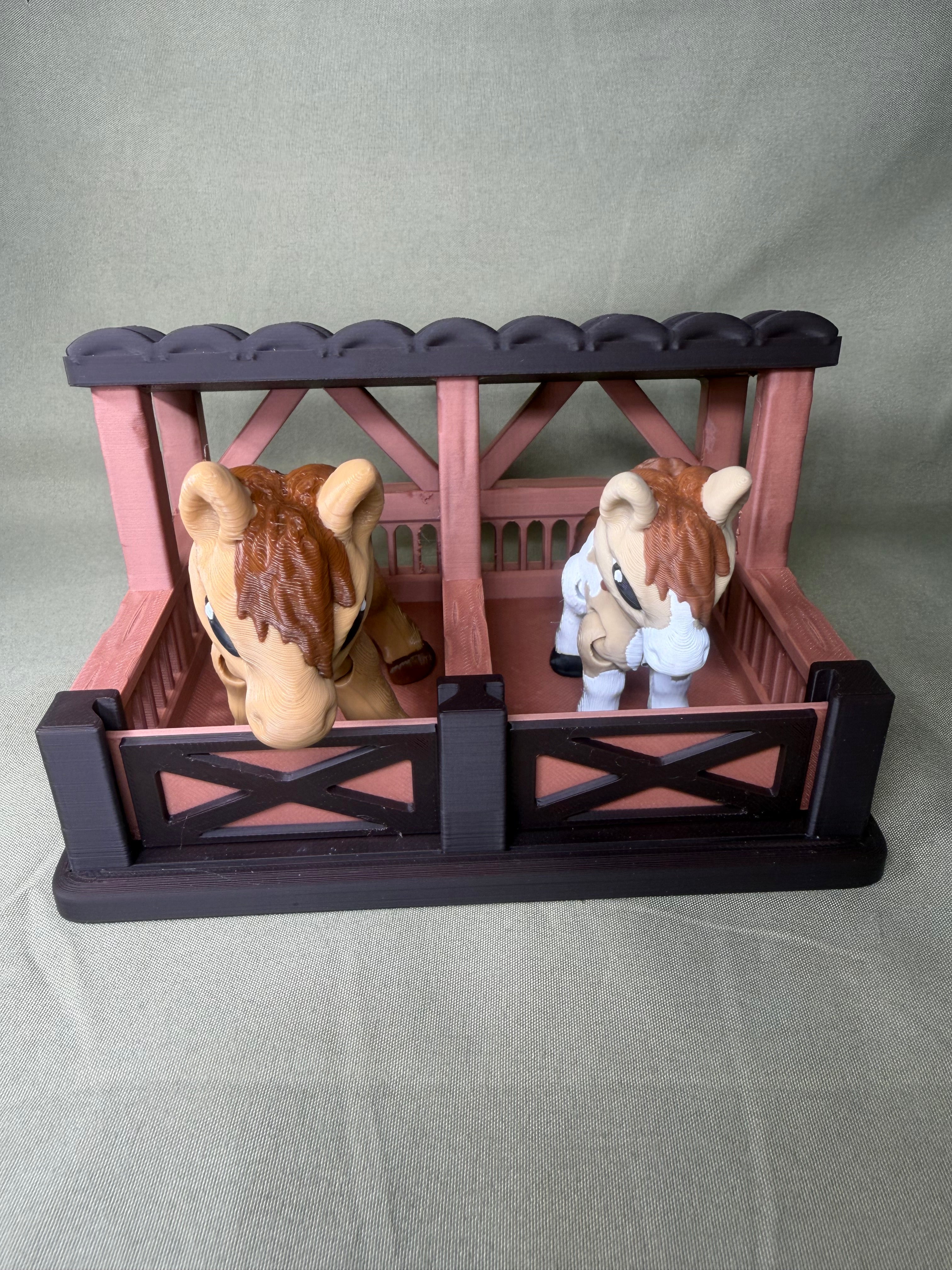 3D Printed Horse Barn Play Set