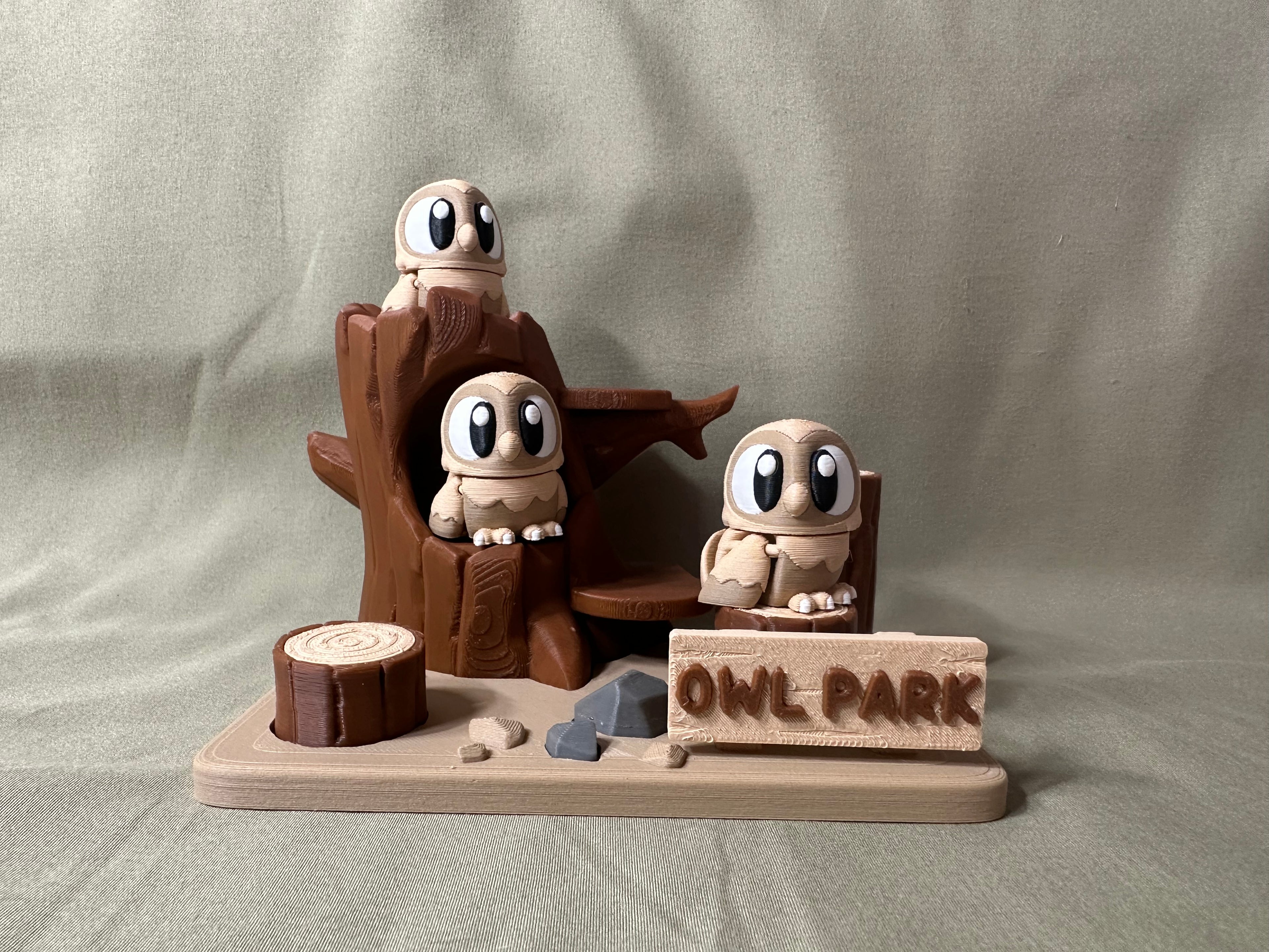 3D Printed Owl Park