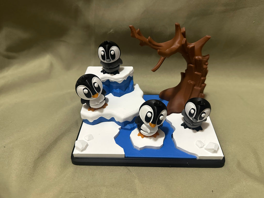 3D Printed Adorable Penguin Playset