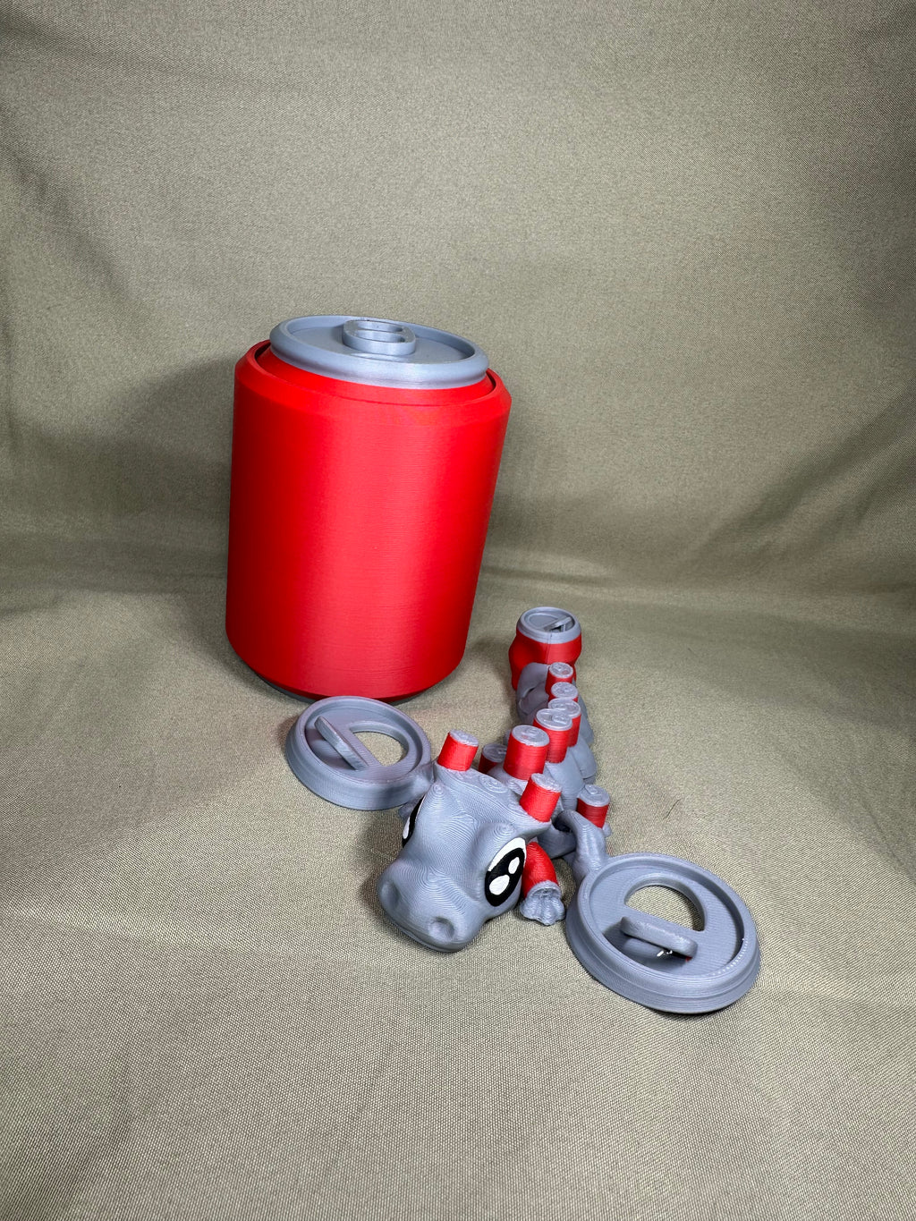 Soda Pop 3d printed Dragon Set