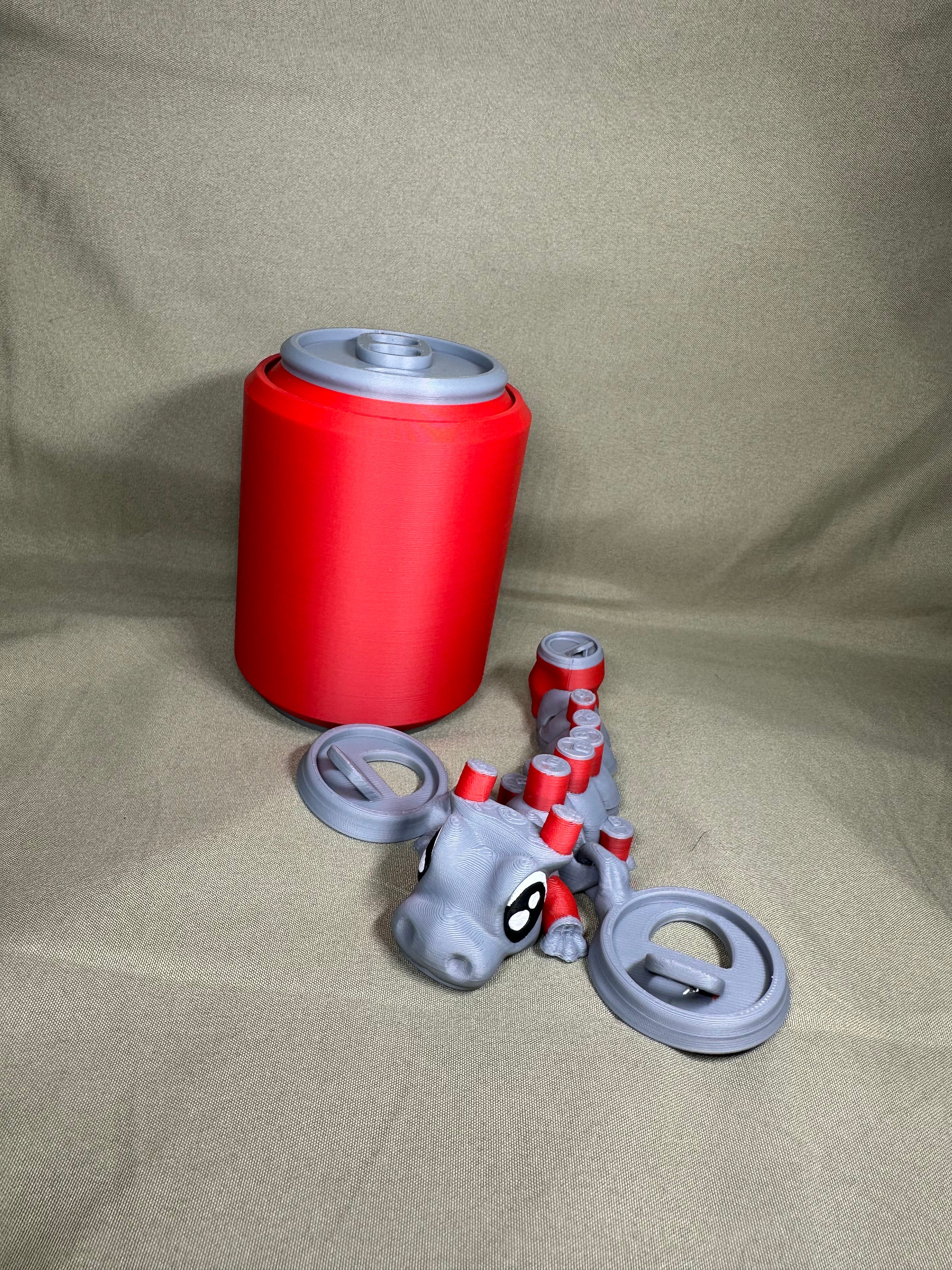 Soda Pop 3d printed Dragon Set