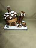 3d printed squirrel play set with house